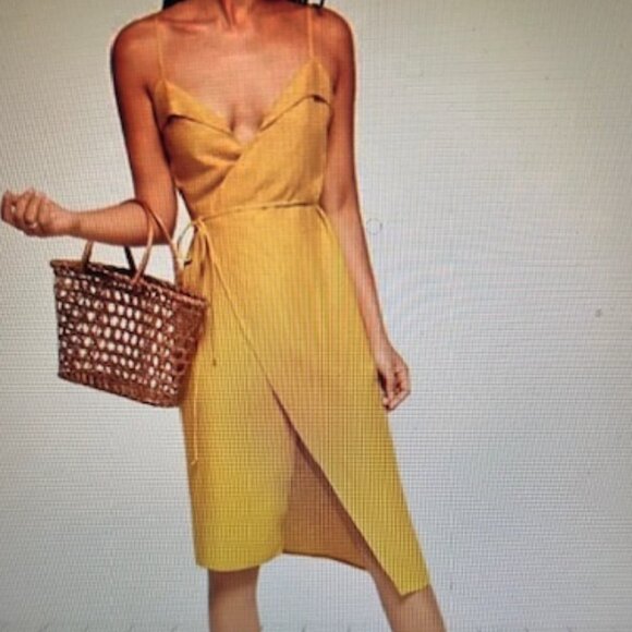 Reformation Mustard Midi Dress - Picture 8 of 9